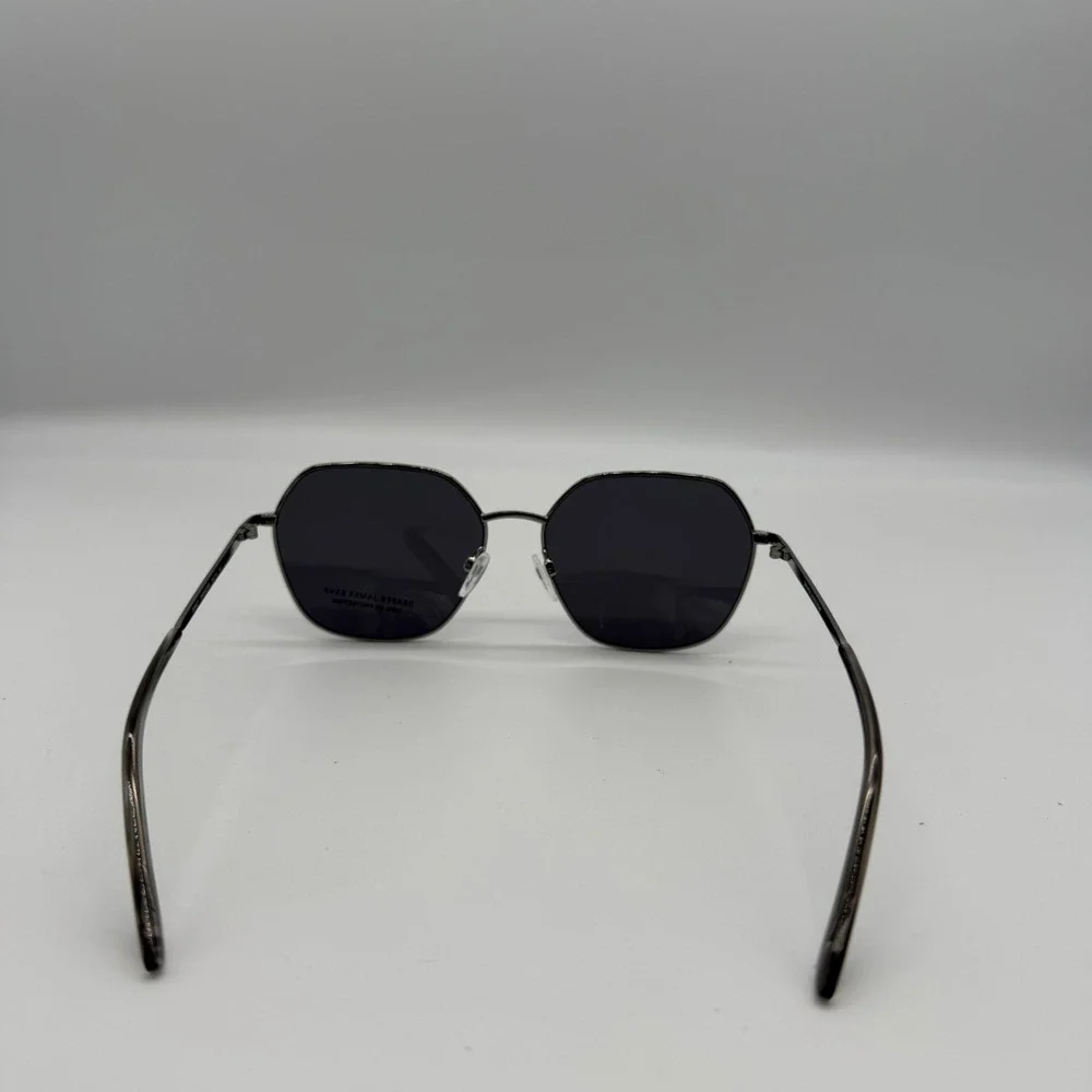 Draper James RSVP DJ9027 Silver Geometric Sunglasses 100% UV Protection